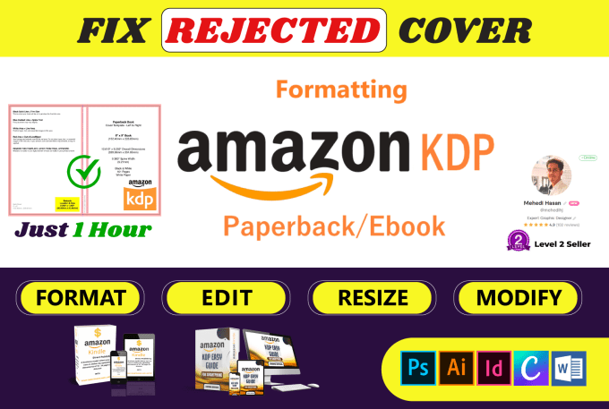 Gig Preview - Fix amazon upload errors in paperback, hardcover, or ebook