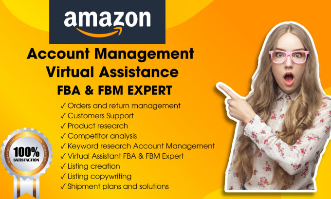 Gig Preview - Be your virtual amazon account manager