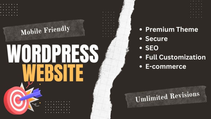 Gig Preview - Develop a topnotch wordpress website design