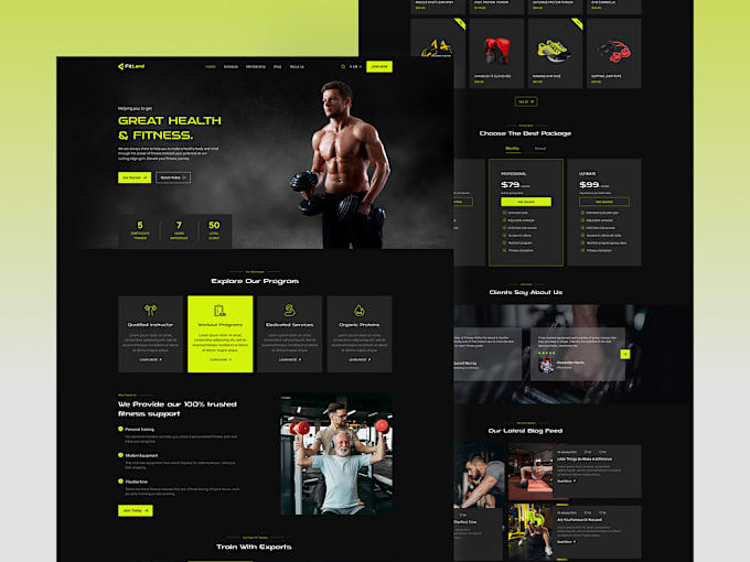 Gig Preview - Develop for you complete gym and fitness mobile platform with paid subscription