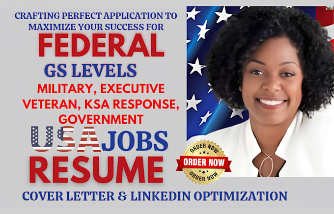 Gig Preview - Write federal government executive, logistics, HR, procurement resume and ksa