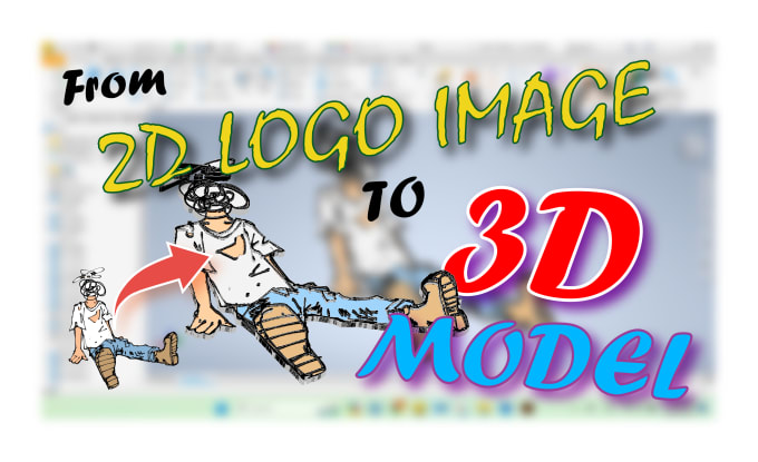 Gig Preview - Convert 2d logo or image or vector file into 3d model