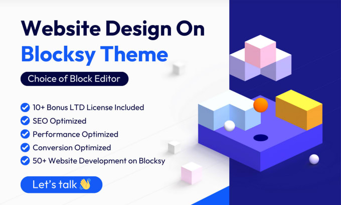 Gig Preview - Design website on blocksy theme and block editor