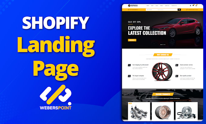 Gig Preview - Our agency will design shopify landing page with shogun,pagefly or gempages