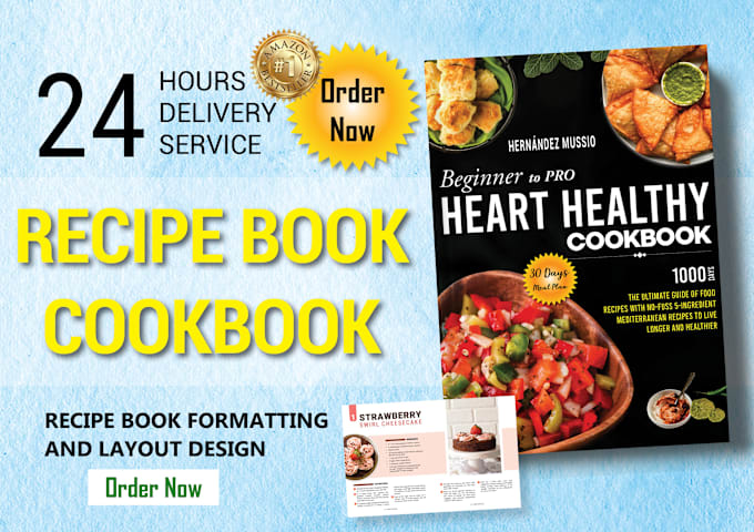 Gig Preview - Design and format cookbook and recipe book