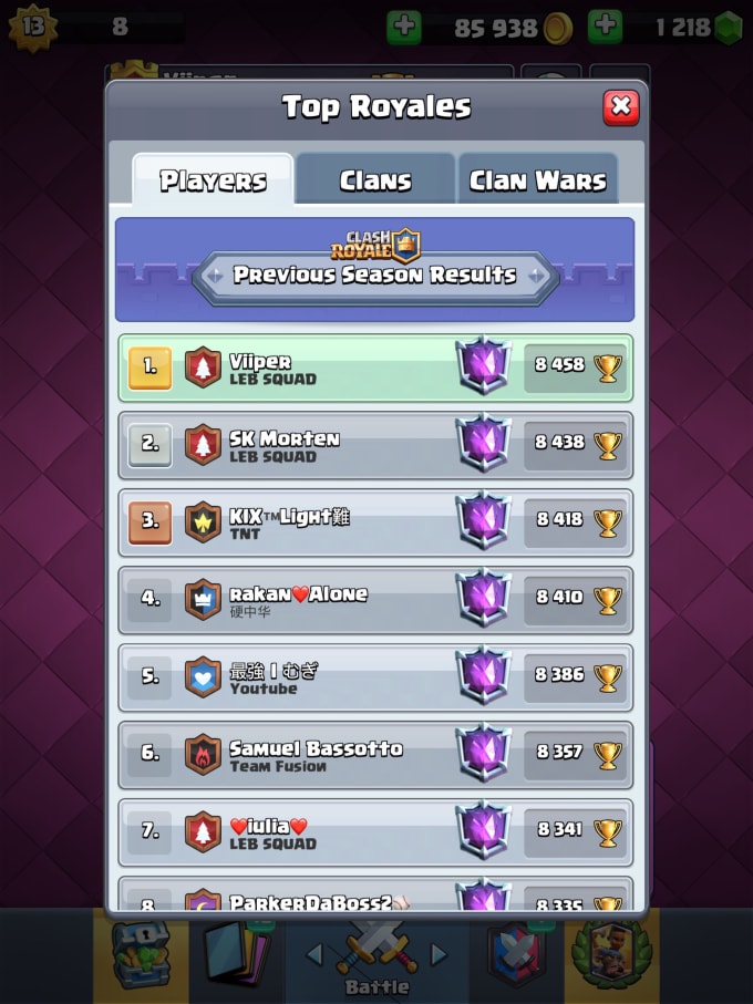 Gig Preview - Coach you on clash royale as a top 1 player for 30 mins