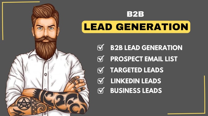 Gig Preview - Do b2b lead generation, linkedin lead generation and build a prospect email list