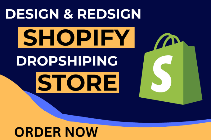 Gig Preview - Design or redesign shopify store, shopify dropshipping store via zendrop autods