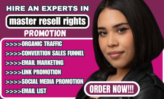 Gig Preview - Promote master resell rights courses through email marketing for passive income