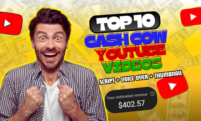 Create YouTube Top 10 Faceless Cash Cow Video, Cash Cow Faceless Video Editing