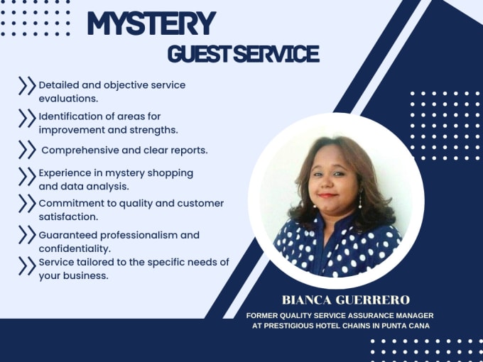 Gig Preview - Be your mystery shopper or call evaluator