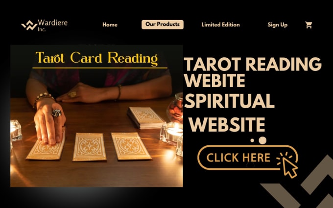 Gig Preview - Design dynamic spiritual website tarot reading website