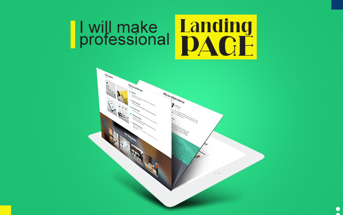 Gig Preview - Make professional landing page