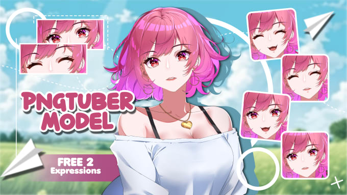 Gig Preview - Design pngtuber or vtuber avatar streams in anime art style