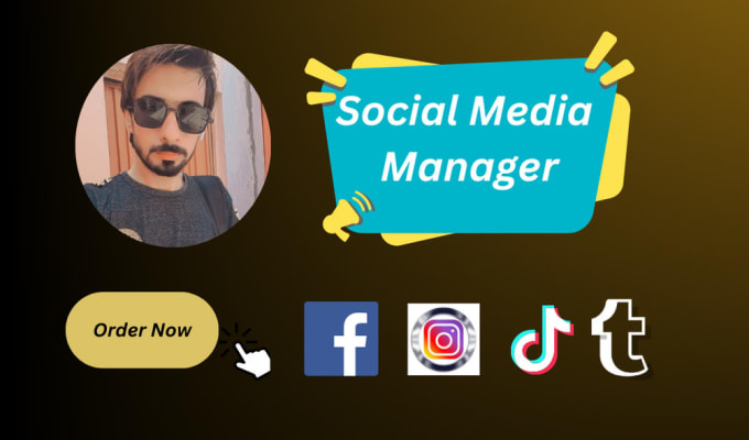 Gig Preview - Your social media manager and content creator