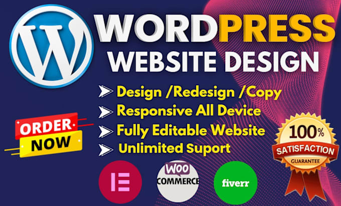 Gig Preview - Design a professional wordpress website for your business