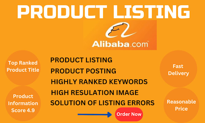 Gig Preview - Do product listing on alibaba, ebay and amazon