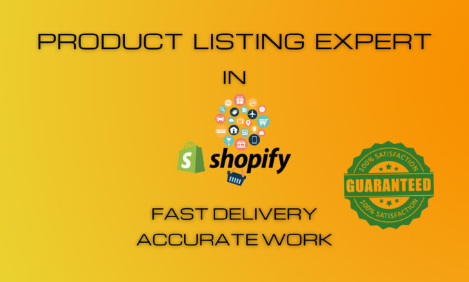 Gig Preview - Do manually shopify product upload, product listing