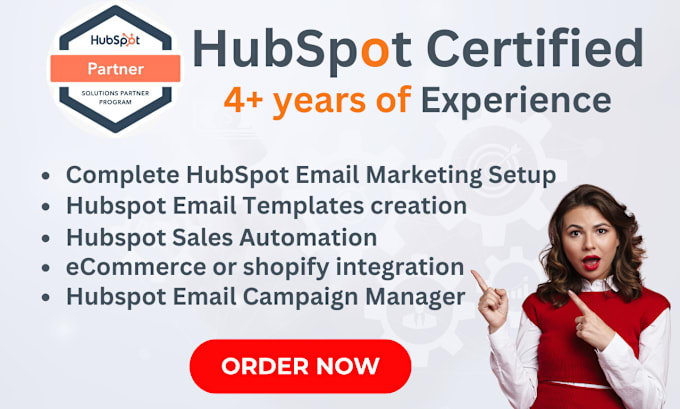 Gig Preview - Do the hubspot email marketing tool set up as a hubspot expert