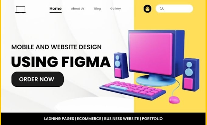 Gig Preview - Design or redesign website or mobile app using figma