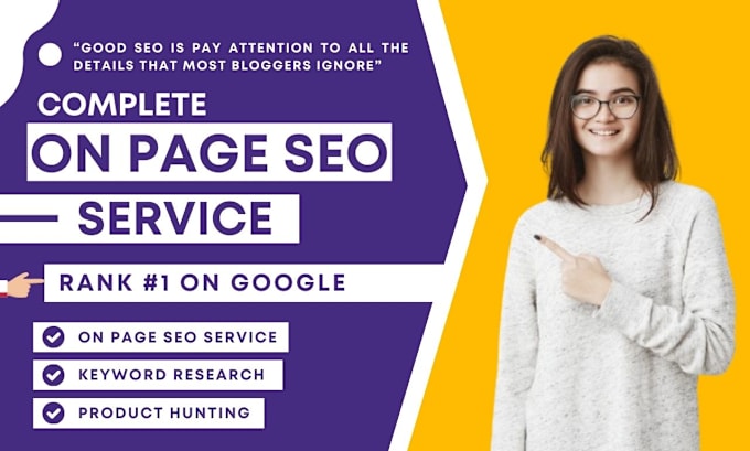 Gig Preview - Be your advance onpage SEO expert