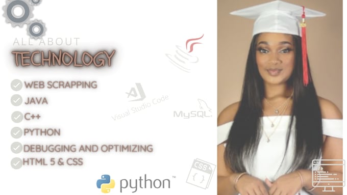 Gig Preview - Offer python cpp, web database, java script and oop services