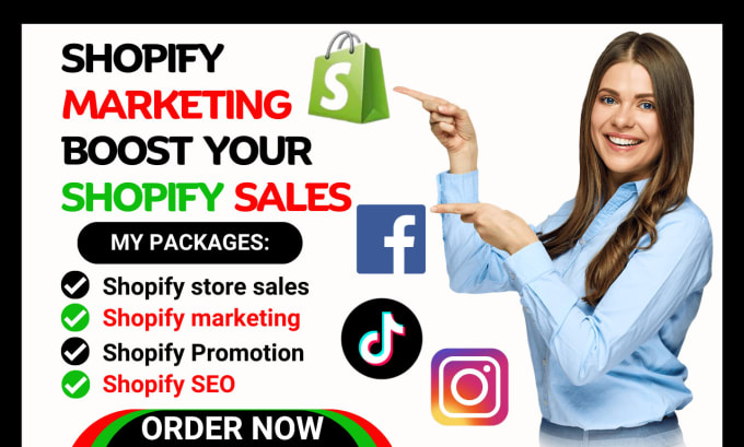 Gig Preview - Boost shopify sales, shopify store marketing, sales funnel or shopify promotion