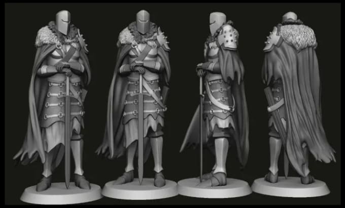 Gig Preview - Sculpt a high quality 3d model and character for 3d printing