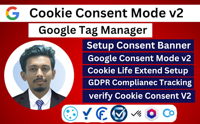 Gig Preview - Setup google consent banner to enable consent mode v2,gdpr,ccpa, via tag manager