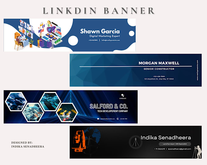 Gig Preview - Design a professional and attractive linkedin banner