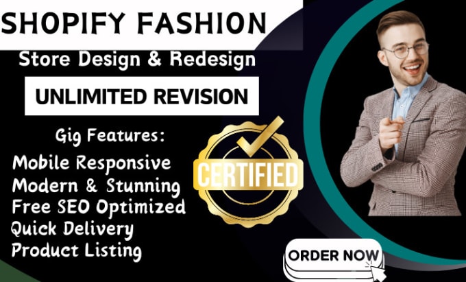 Gig Preview - Design a modern clothing and fashion shopify dropshipping store or website