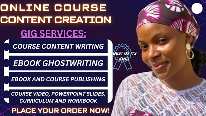 Gig Preview - Course video creation, do training manual courses content, online course content