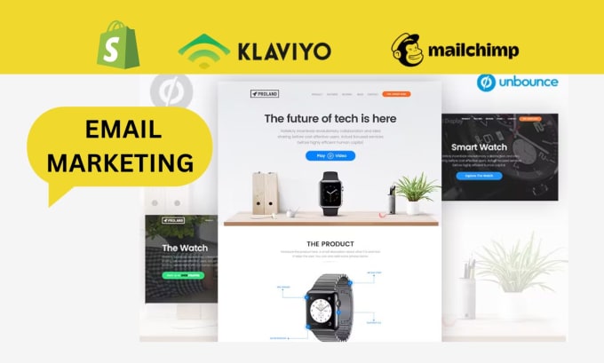 Bestseller - do klaviyo email marketing with mailchimp template for shopify marketing