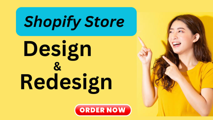 Gig Preview - Design,redesign shopify store,shopify dropshipping store, shopify website