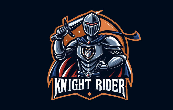 Gig Preview - Design awesome knight rider mascot logo  in 12 hours