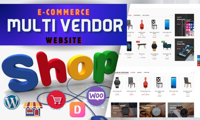 Gig Preview - Create woocommwece multi vendor marketplace website using dokan pro