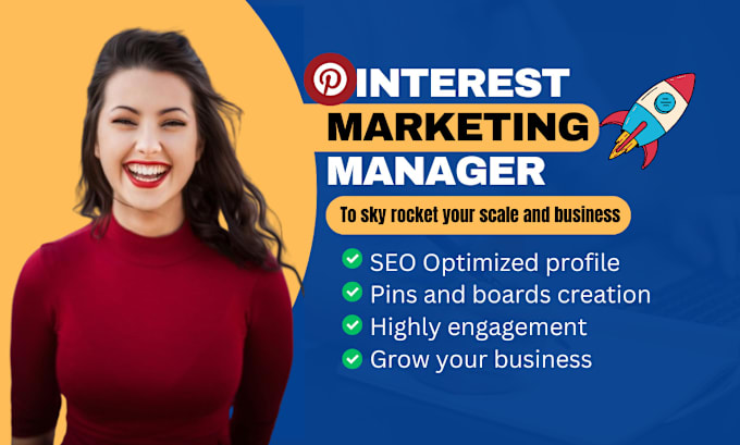 Gig Preview - Manage, grow and boost marketing as a pinterest manager and instagram manager