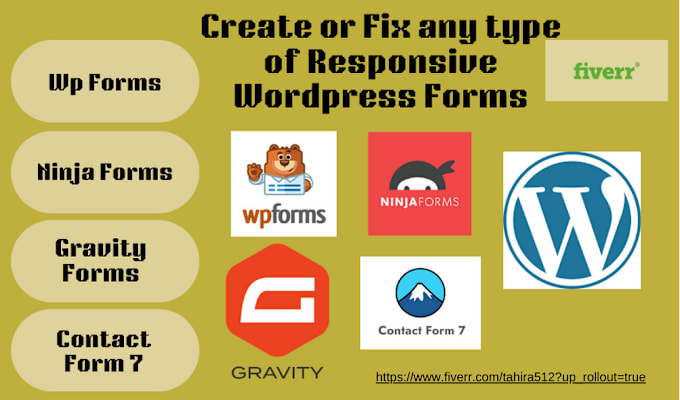 Gig Preview - Create or fix wordpress contact form 7, gravity, ninja, wpform