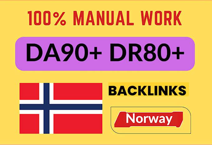 Gig Preview - Create norwegian link building norway high quality dofollow backlinks