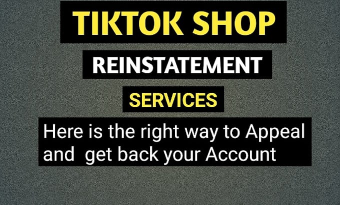 Gig Preview - Remove your tiktok shop violation,tiktok shop reinstatement