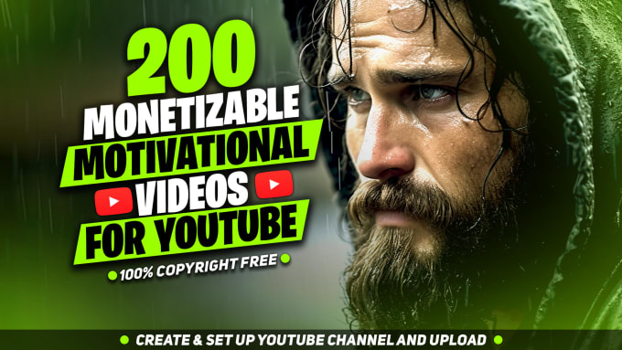 Bestseller - do 200 engaging, monetizable motivational youtube videos