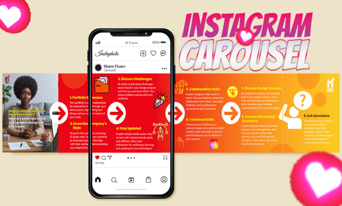 Gig Preview - Design captivating social media carousel posts for your instagram