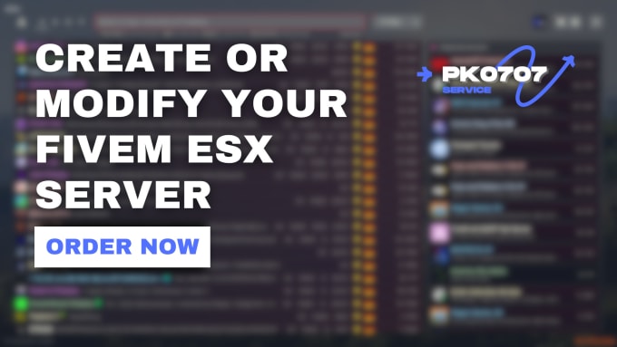 Gig Preview - Create or modify your fivem esx server