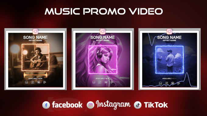 Gig Preview - Create music promotion video for instagram facebook and youtube