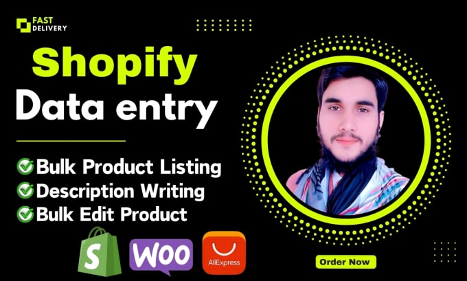 Gig Preview - Do shopify product listing and shopify data entry manually