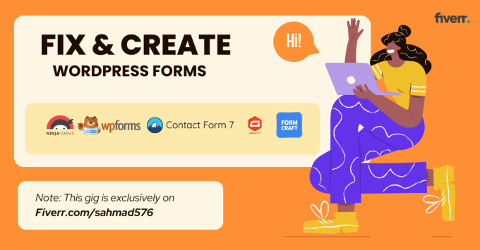 Bestseller - create or fix wordpress, contact form, gravity, ninja form