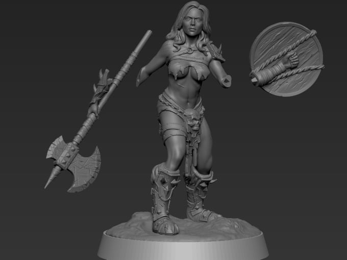 Gig Preview - Create action figure sculptures 3d printable files