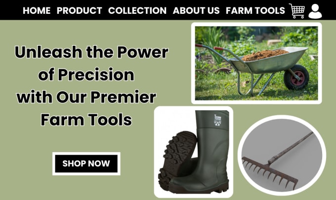 Gig Preview - Design gardening implement website farming website agriculture website