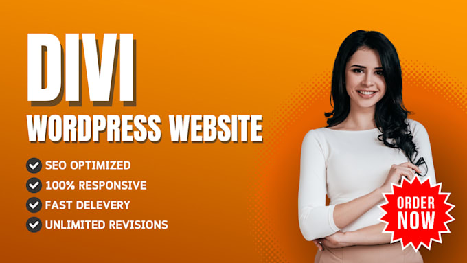 Gig Preview - Be divi expert for wordpress divi website or divi theme