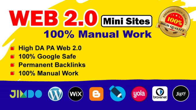 Gig Preview - Provide web 2 0 manually fully optimized SEO backlinks